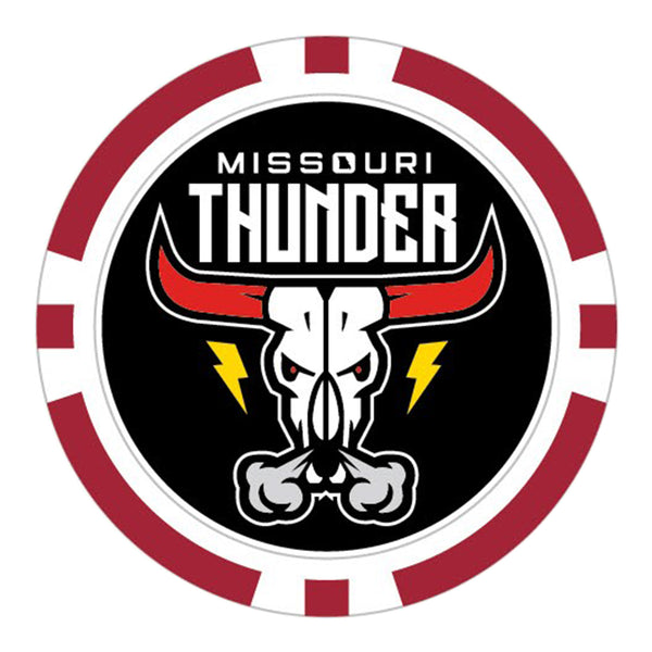 PBR Missouri Thunder Ball Marker - Team Logo Front View