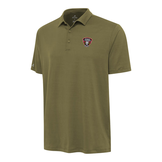 PBR x Antigua Missouri Thunder Reprocess Polo - Burnt Olive