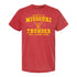 Missouri Thunder Collegiate T-Shirt in Red - Front View