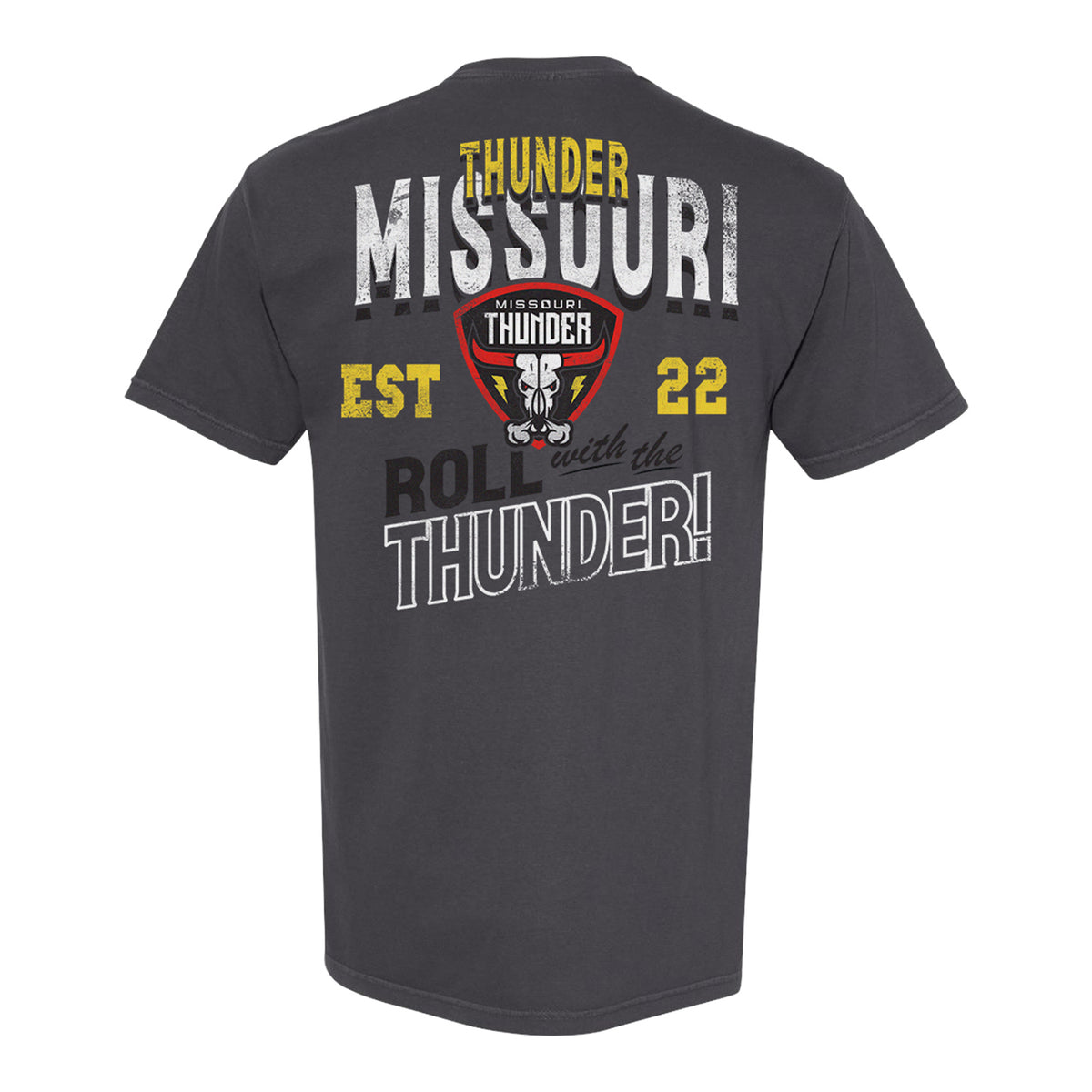 Missouri Thunder Roll With the Thunder Heavyweight T-Shirt - Online Exclusive - Graphite