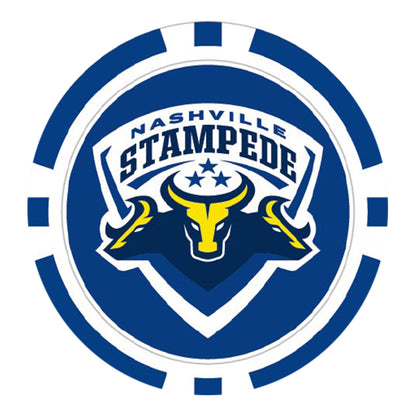 PBR Nashville Stampede Ball Marker - Team Logo Front View