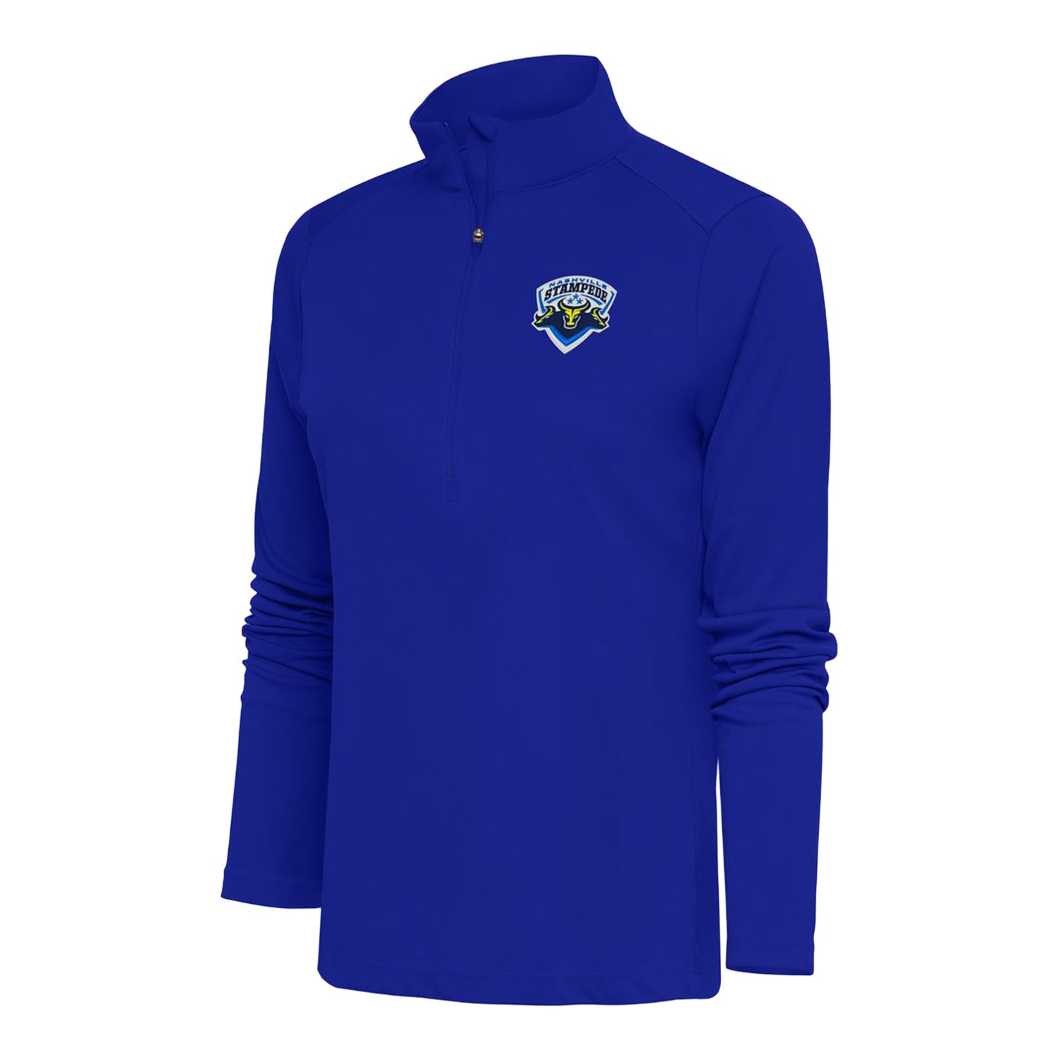 Ladies Nashville Stampede Tribute 1/4 Zip Pullover - Front View