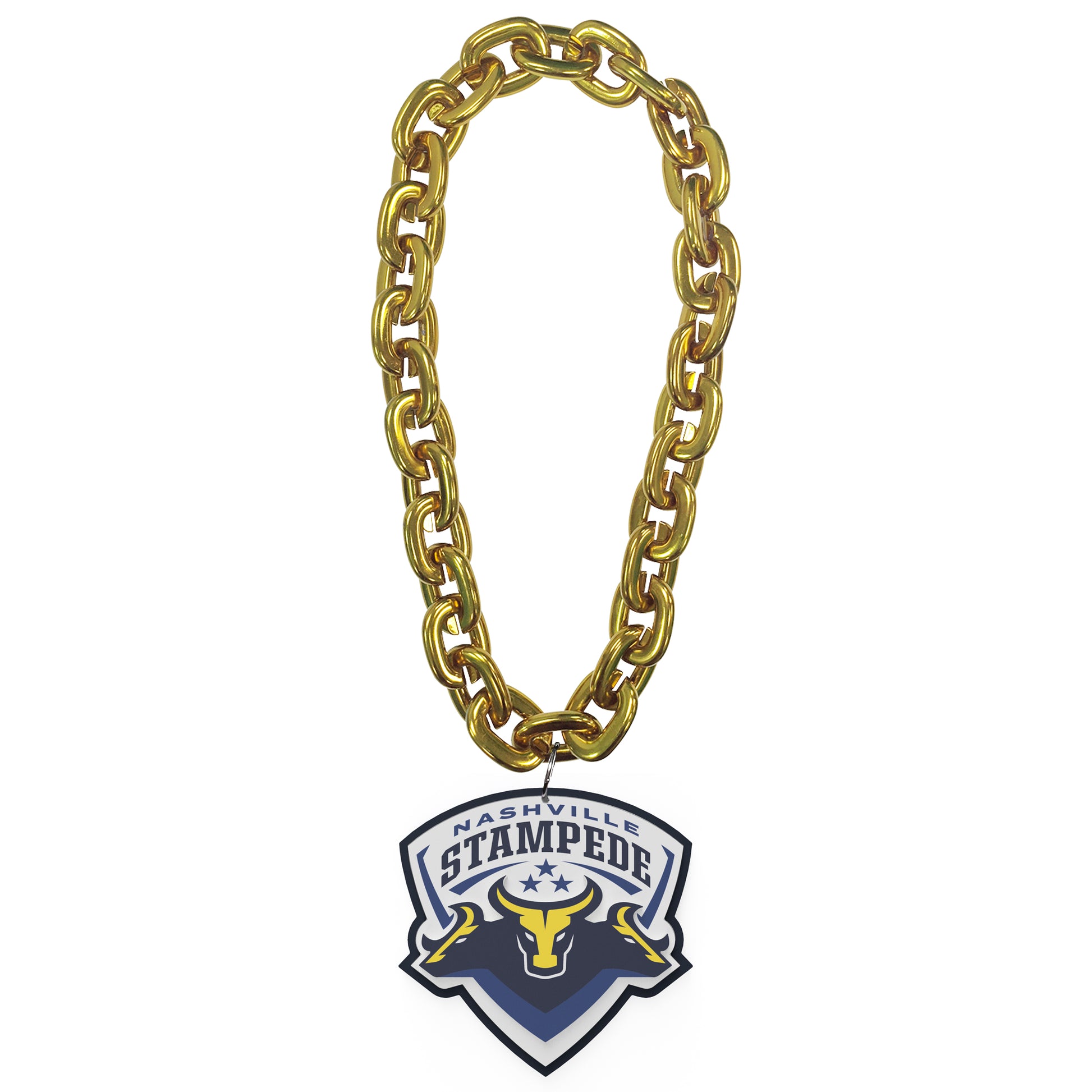 Nashville Stampede 3D Foam Fan Chain - Gold