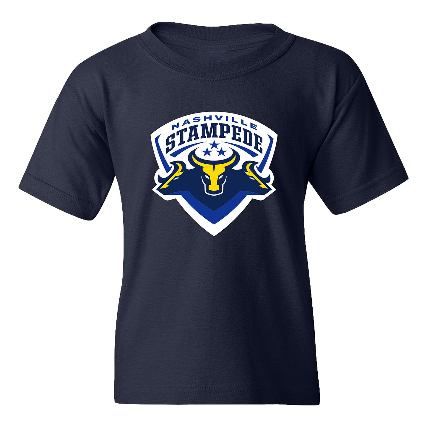 Youth Nashville Stampede Logo T-Shirt - Navy