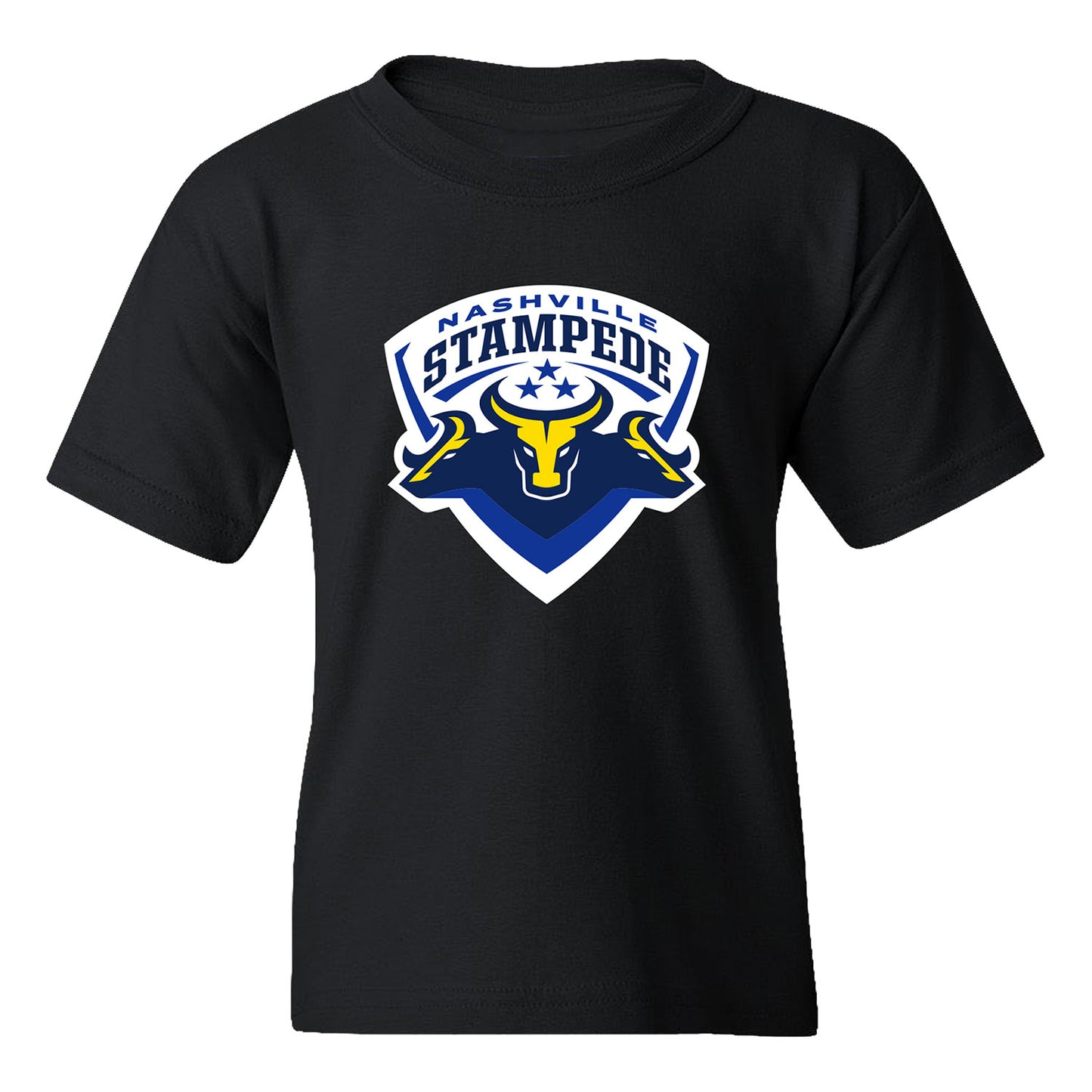 Youth Nashville Stampede Logo T-Shirt - Black
