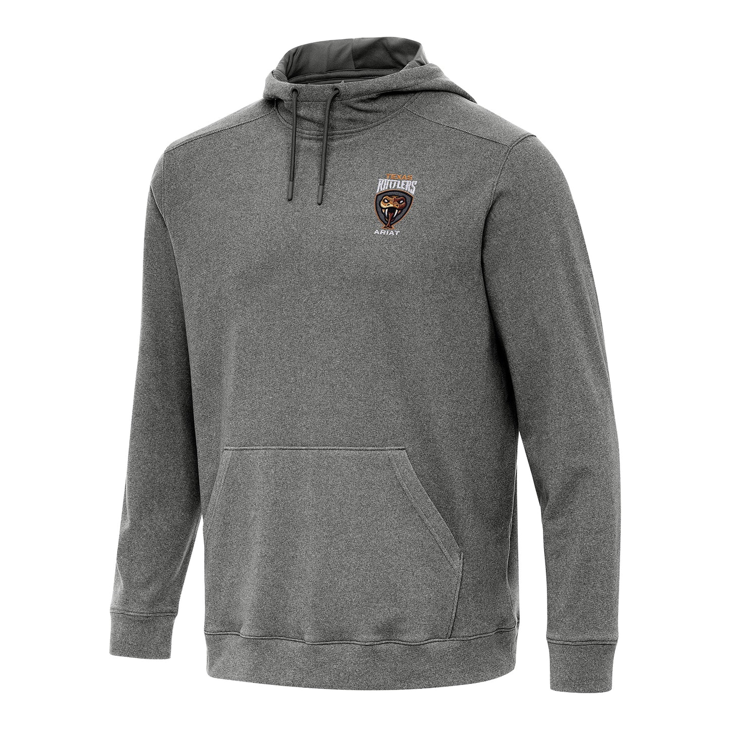 PBR x Antigua Texas Rattlers Cloud Pullover Hoodie - Light Heather Black