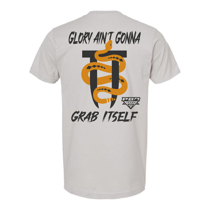 PBR Texas Rattlers Fangs T-Shirt - Silver