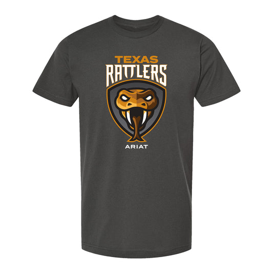 Texas Rattlers Logo T-Shirt - Charcoal