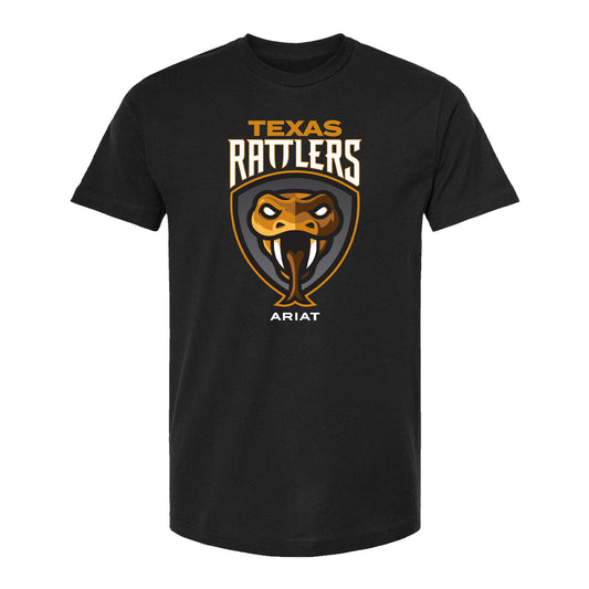 Texas Rattlers Logo T-Shirt - Black