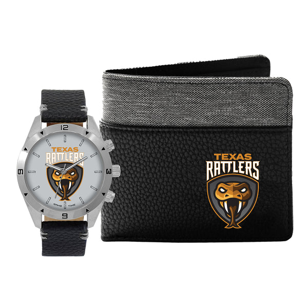 Texas Rattlers Watch and Wallet Set - Front View