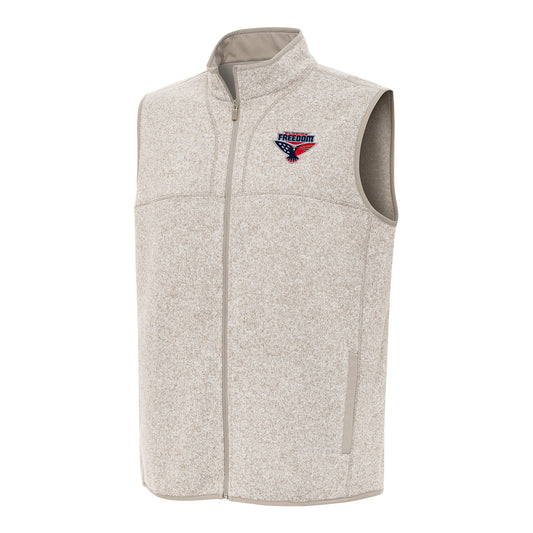 PBR x Antigua Florida Freedom Fortune Vest - Oatmeal Heather