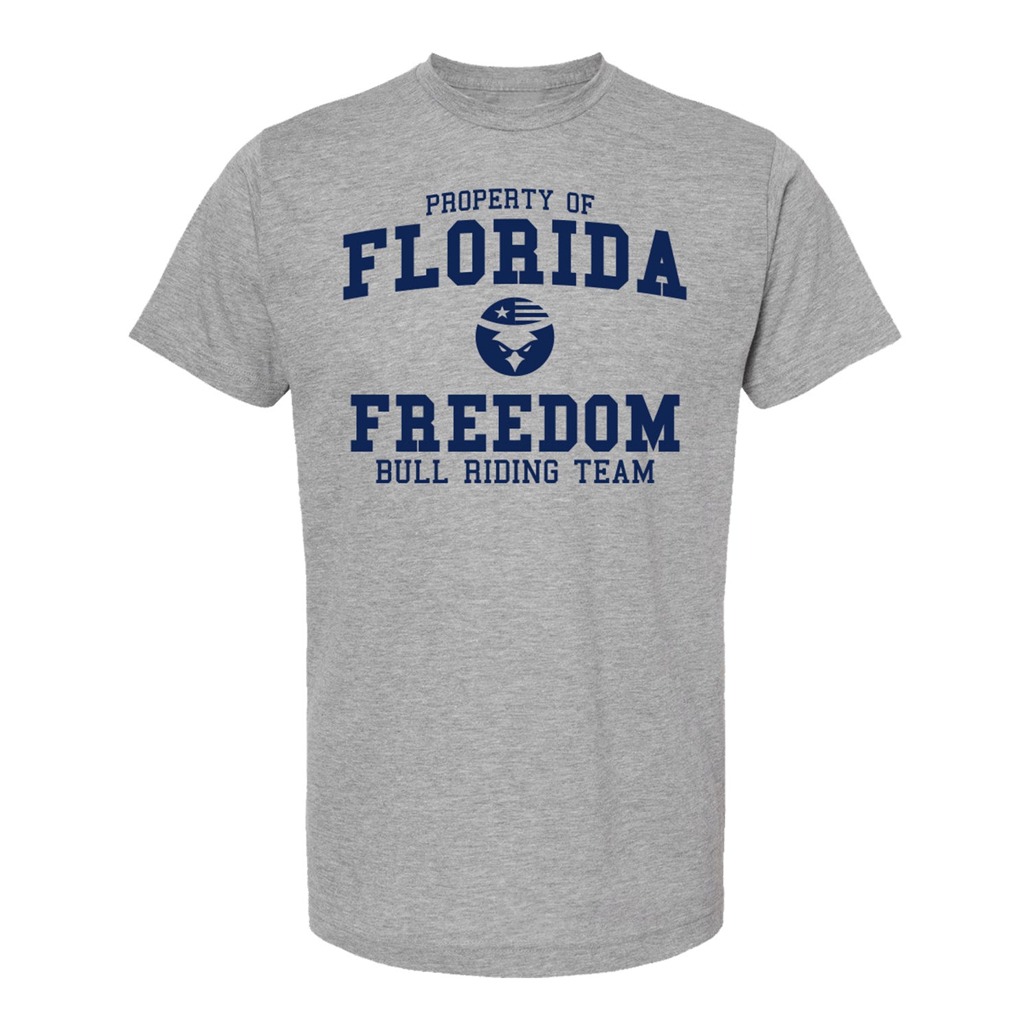 Florida Freedom Collegiate T-Shirt in Grey - Front View