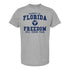 Florida Freedom Collegiate T-Shirt in Grey - Front View