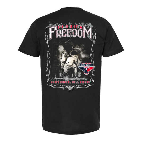 Florida Freedom 2024 Event T-Shirt in Black - Back View