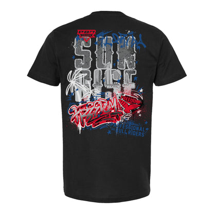 Florida Freedom Sunrise Graffiti T-Shirt - Black