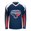 Florida Freedom Personalized Jersey in Navy, White and Red - Front View