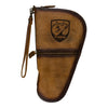 Brown Leather Pistol Case - Front View