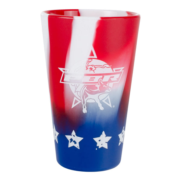 PBR American Flag Silipint Cup - Front View