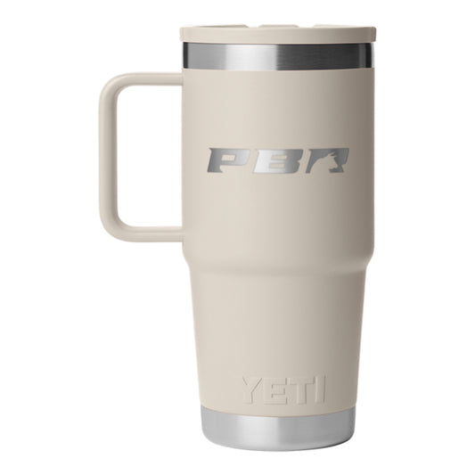 PBR Primary Logo 20 oz YETI® Travel Mug With Straw Lid