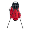 PBR Golf Bag With Stand - Red - Top View, Stand Open