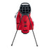 PBR Golf Bag With Stand - Red - Top View, Stand Open