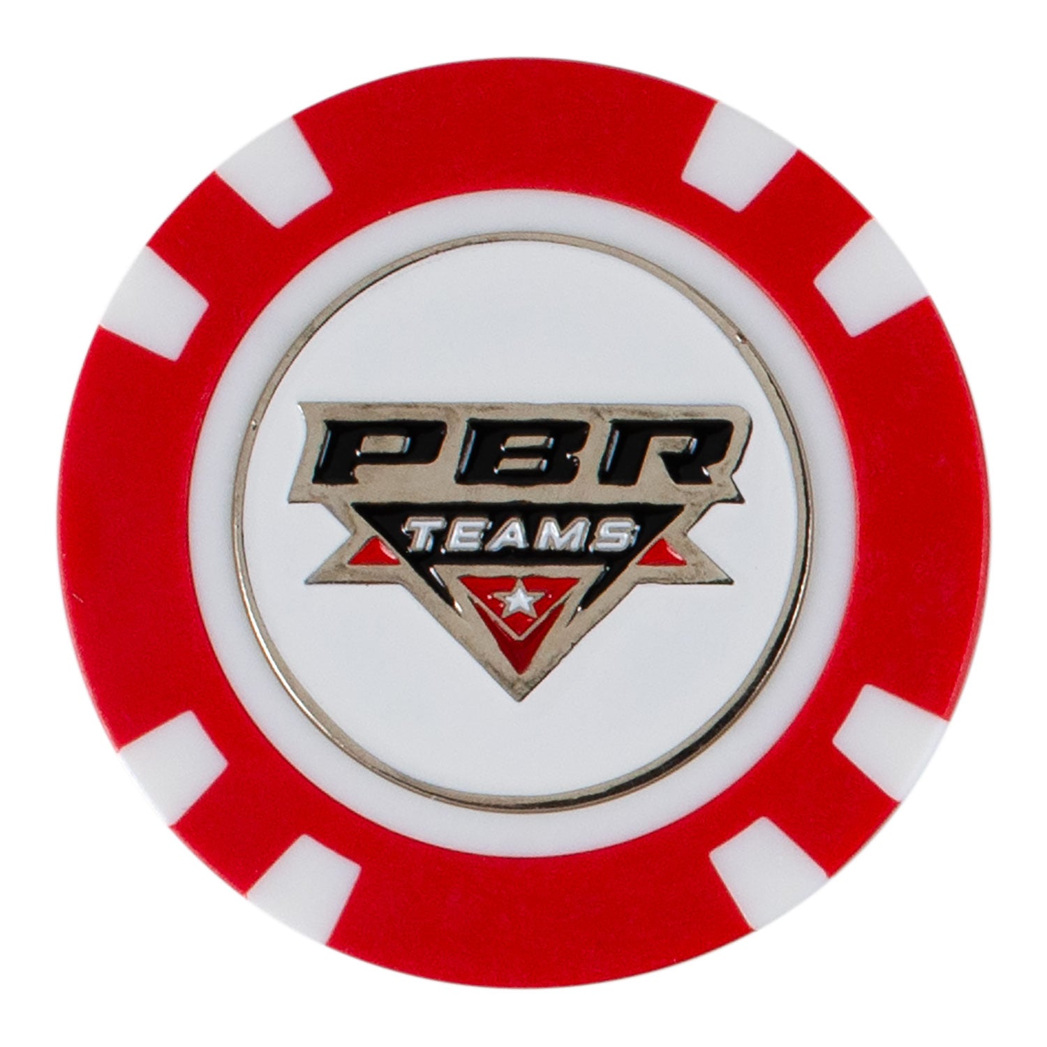PBR Poker Chip Ball Marker - PBR Teams Logo Front Side