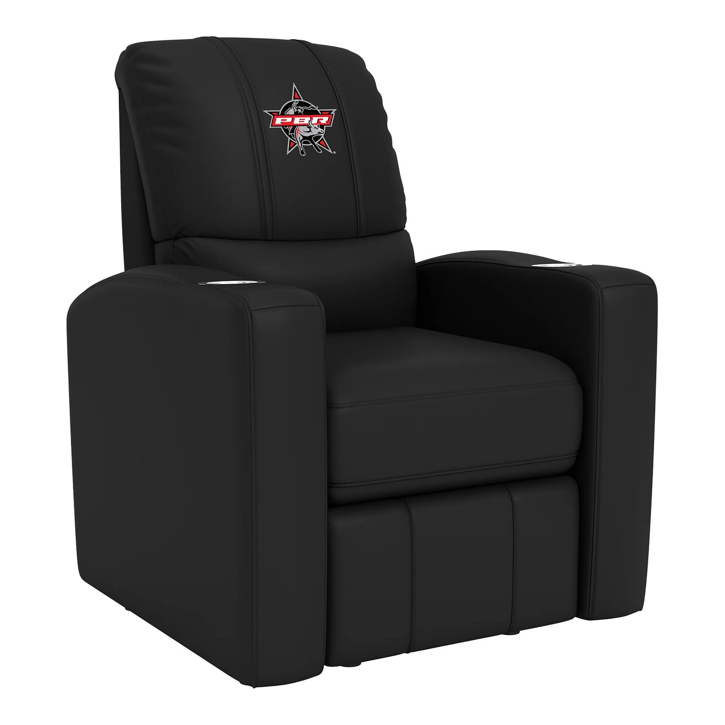 Stealth Recliner with PBR Primary Logo - Angled Front Right Side View