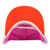 PBR Alma Neon Trucker Hat in Pink, White and Orange - Underbill View