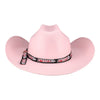 PBR Ladies Pink Cowboy Hat - Back View