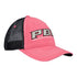 Ladies Coral Glitter Patch Hat - Angled Right Side View