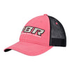 Ladies Coral Glitter Patch Hat