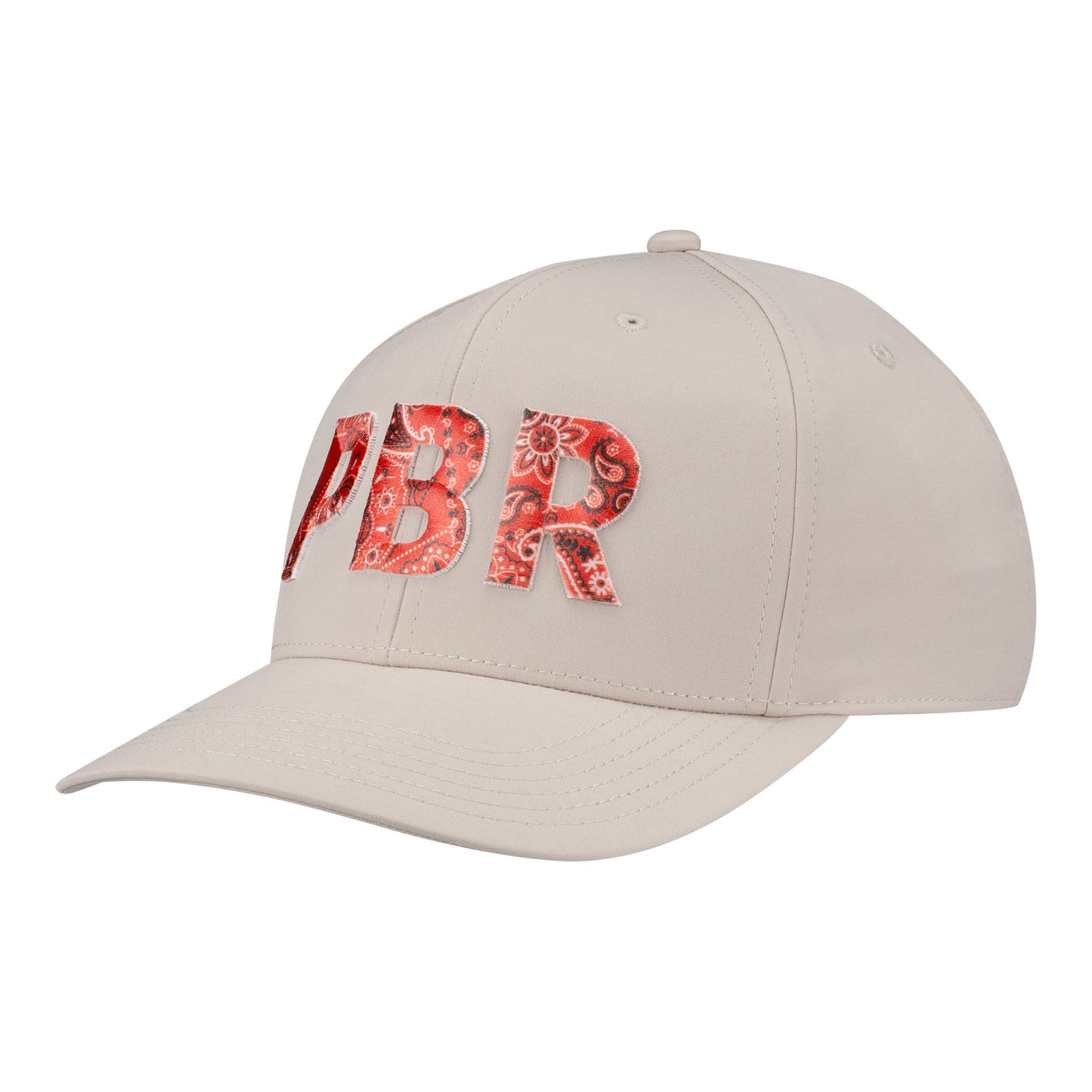 PBR Ladies Red Floral Patch Hat - Khaki