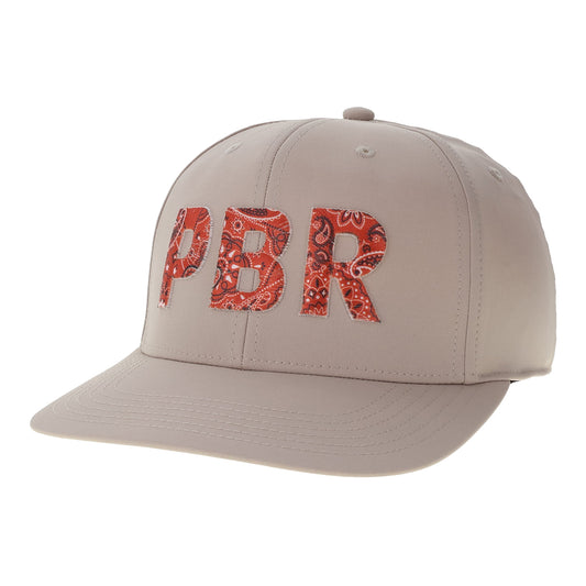 PBR Ladies Red Floral Patch Hat - Khaki