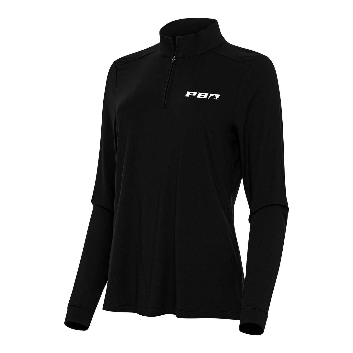 PBR x Antigua Primary Logo Women's Intent 1/4-Zip - Black