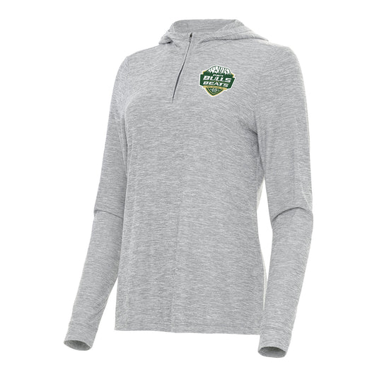 PBR x Antigua CSU Bulls & Beats 2026 Ladies Daybreak 1/4 Zip Hoodie - Skyscraper Heather