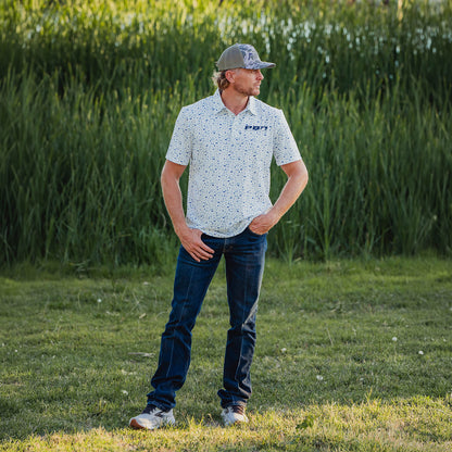 PBR Performance Golf Polo - White