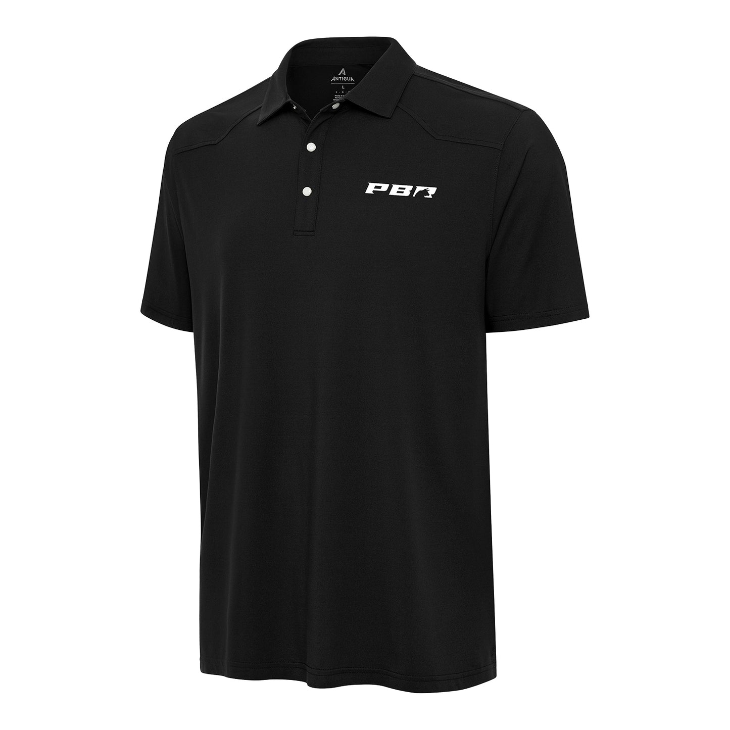PBR x Antigua Primary Logo Western Polo - Black