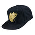 PBR 30th Anniversary Men's Hat Set - The PBR Gold Bull Fitted Hat in Black - Left Side View