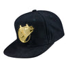 PBR x Mitchell & Ness Gold Bull Head Hat - Angled Left Side View