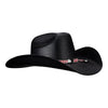 Black Cowboy Hat - Angled Right Side View