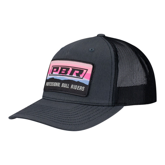 PBR Neon Sunset Woven Patch Snapback - Angled Left Side View