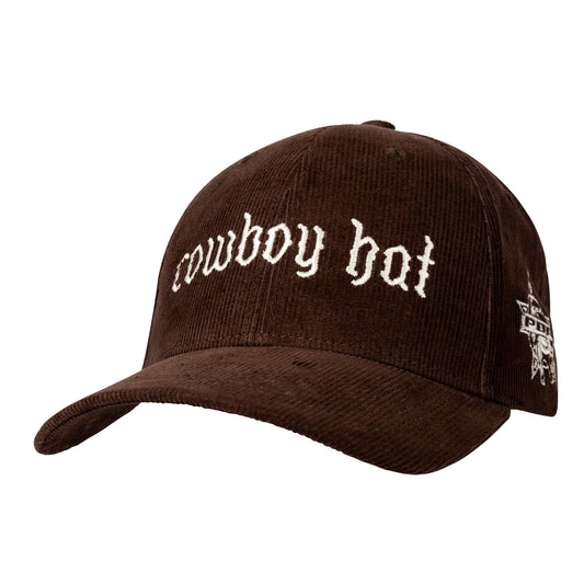 PBR "Cowboy Hat" Corduroy Baseball Hat - Angled Left Side View