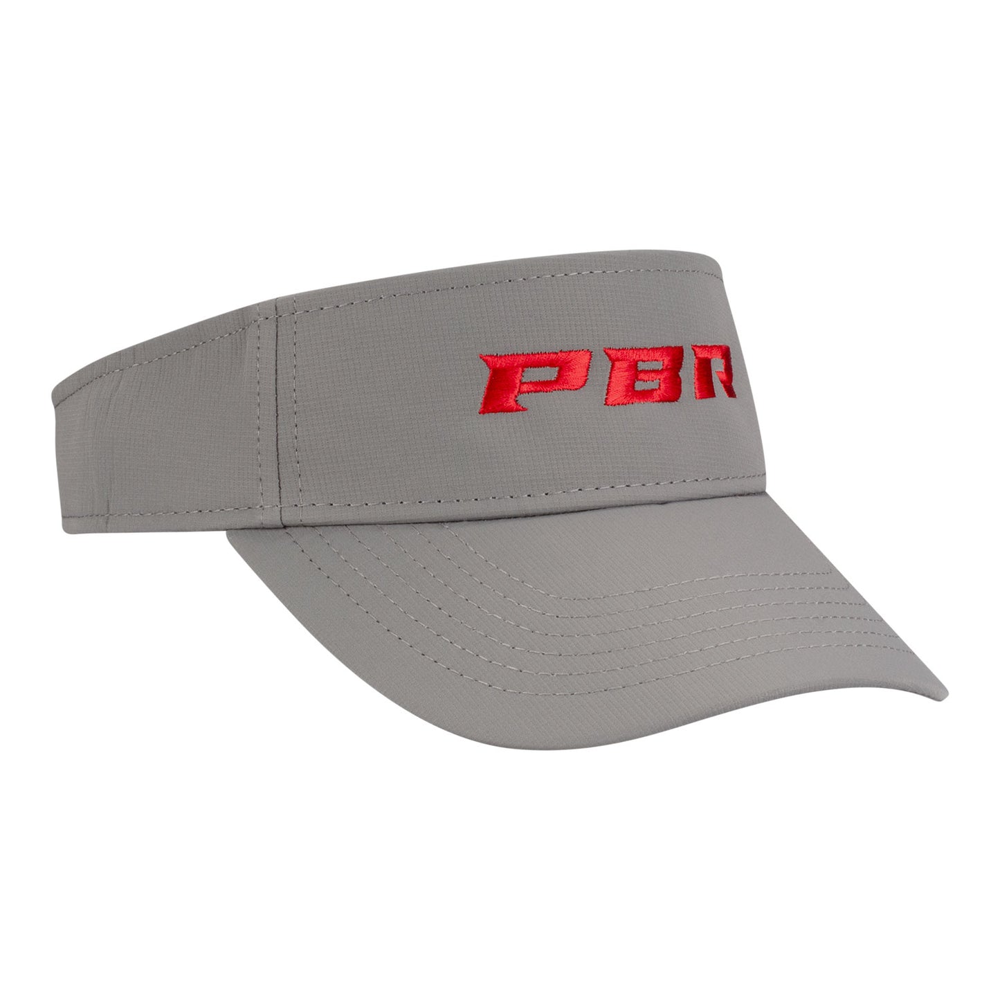 PBR Redline Luxe Stitch Visor Frost Gray - Angled Right Side View