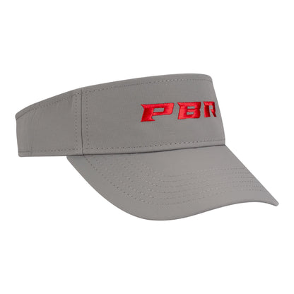 PBR Redline Luxe Stitch Visor Frost Gray - Angled Right Side View