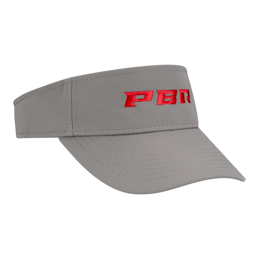 PBR Redline Luxe Stitch Visor Frost Gray - Angled Right Side View