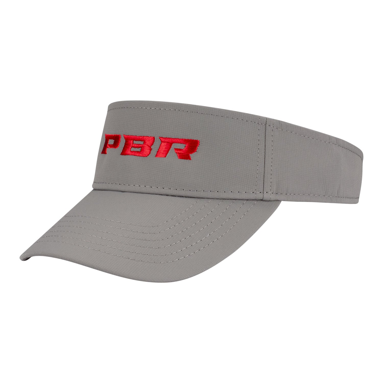 PBR Redline Luxe Stitch Visor Frost Gray - Angled Left Side View
