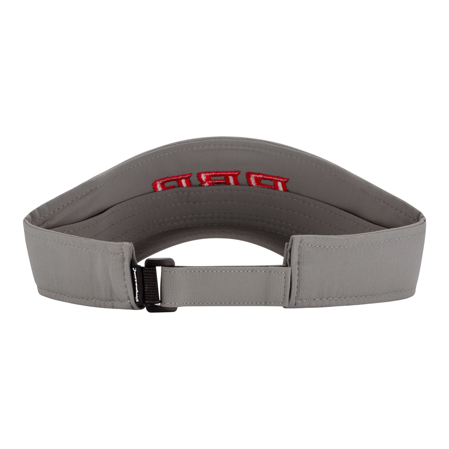 PBR Redline Luxe Stitch Visor Frost Gray - Back View