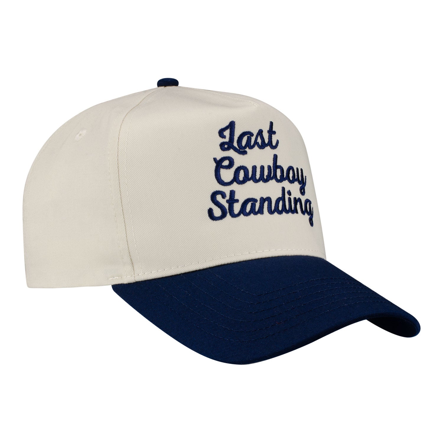 PBR Last Cowboy Standing Hat - Navy - Angled Right Side View