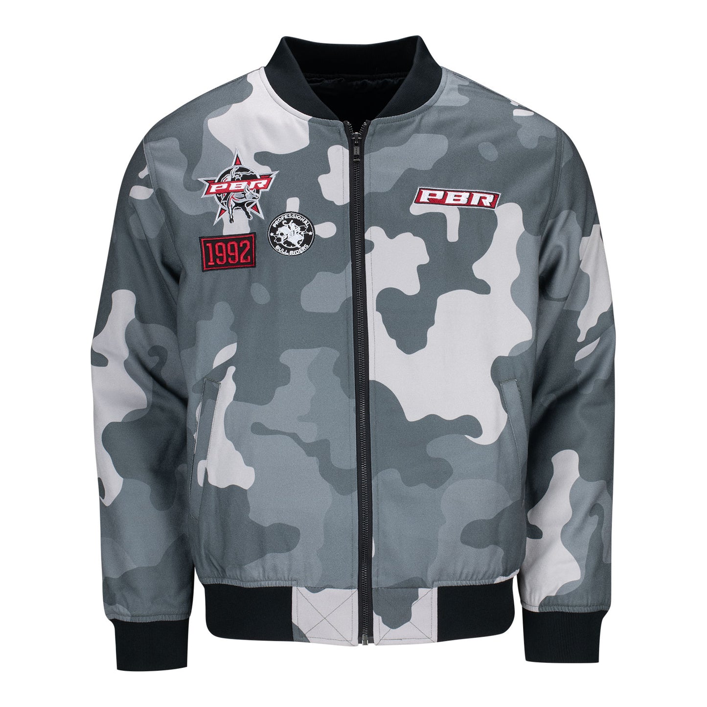 PBR Camo Bomber Jacket - Front View