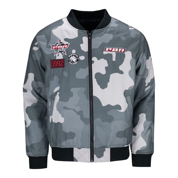 PBR Camo Bomber Jacket - Front View